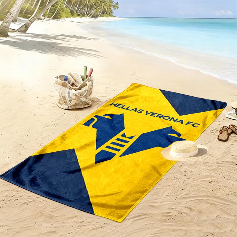 Hellas Verona Print Beach Towel, Large Soft Quick Dry Towel for Beach Camping Swimming
