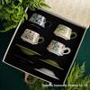 Shangqi Цветочный Керамический Кофейный и Чайный Сервиз с Чайником и Четырьмя Чашками