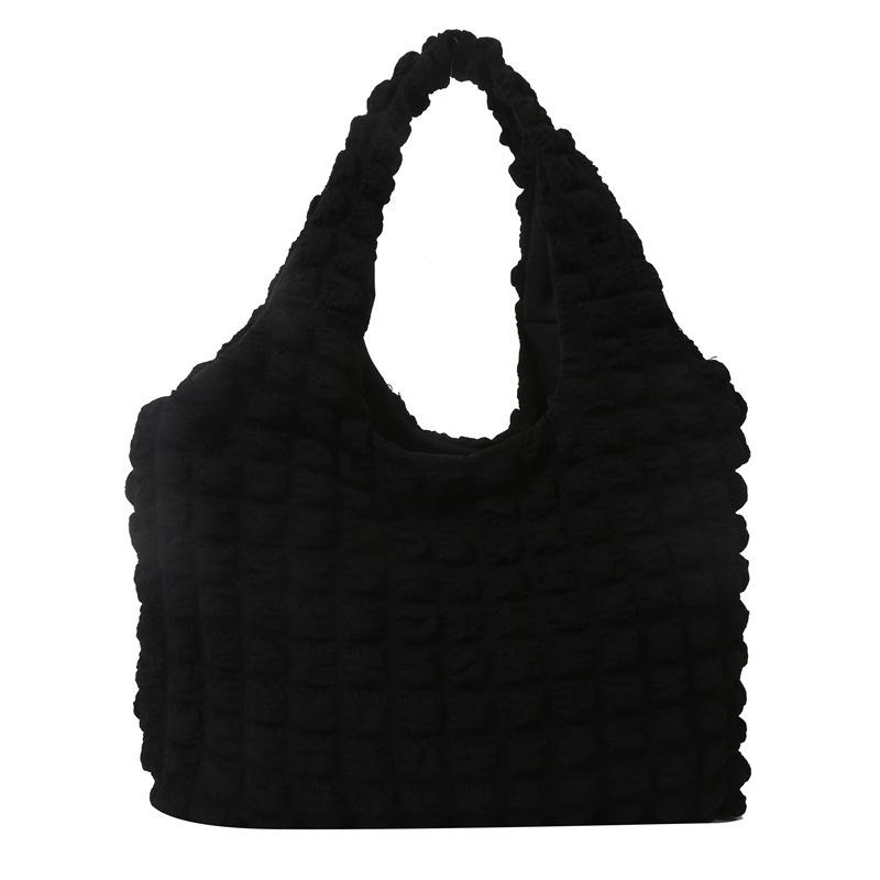 Корейская Мода Облако Пуф Цветочная Сумка на Одно Плечо для Женщин - Зима 2024 Минималистичная Сумка