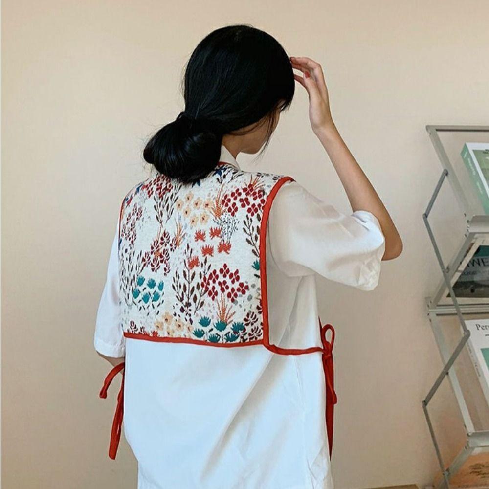 Flower Scarf Detachable Shawl Fashion Coat Cover Decorating  for Women