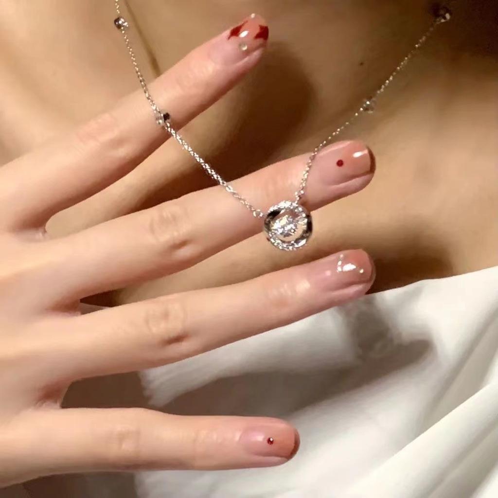 Bowknot Pendant Necklace Exquisite Clavicle Chain Fashion Elegant Necklace for Women Temperament Collar Chains Charm Jewelry