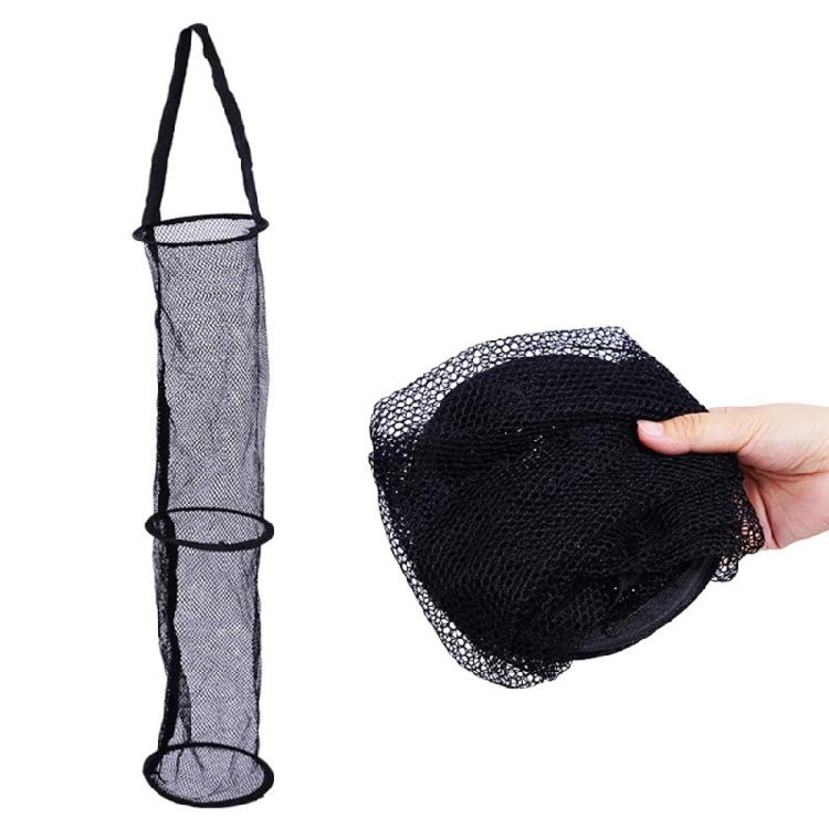 Net Baits Storage Cage for Keep Minnows Quick Dry Fishing Basket Bucket Foldable Fishing Net Holder