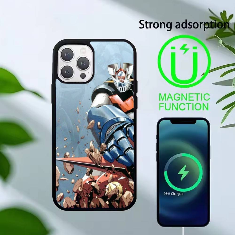 Anime Z-Mazinger Z Phone Case For iPhone 14,16,15,13,17,12,Plus,Pro,Max Magnetic For Magsafe Frosted Cover