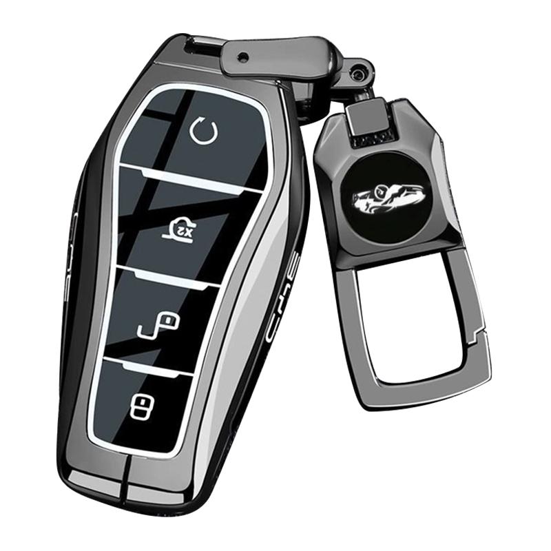Подходит для Byd Dolphin Tang Ev600 Han Ev Yuan Atto 3 Song Plus Pro Dmi Qin Чехол для автомобильного брелка из цинкового сплава Умный чехол Брелок Автоаксессуары