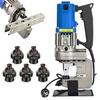 Electric Hydraulic Hole Punch, 1300W Angle Channel Steel Punching Tool, Hydraulic Hole Punch with 5 Dies for Iron, Copper, Aluminum Plate, and Angle S