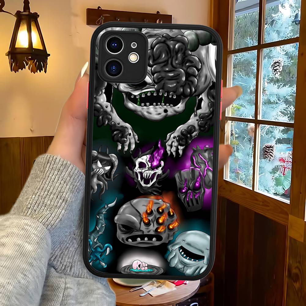 Чехол Защитный Матовый Для IPhone 16 15 14 13 12 11 Pro Max X XS MAX Игра The Binding Of I-Isaac