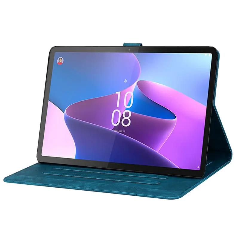 Чехол для планшета Funda Lenovo Tab P11 Pro Gen 2 Case TB132FU TB138FC рельефный откидной чехол-подставка XiaoXin Pad Pro (2022) 11,2-дюймовый чехол из ТПУ
