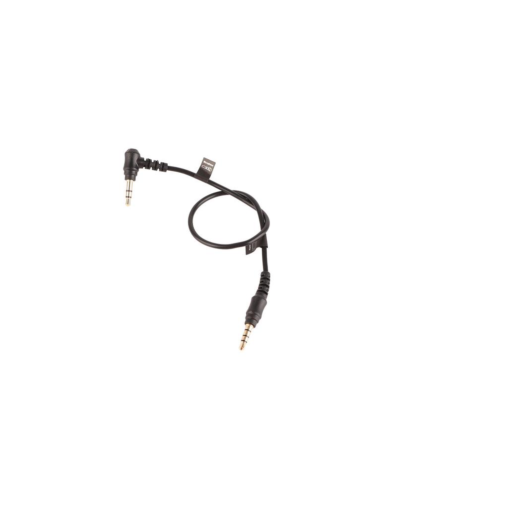 3.5mm TRS‑TRRS 30cm Alloy Audio Connection Cable for Microphone to Mobile Phone Wire