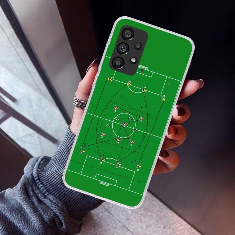 Чехол для телефона Футбольные футбольные тактики Время Для Samsung Galaxy A12 A52S A42 A32 A22 A51 A50 Note 20 Ultra 10 S10 Plus A71 A70 A31 A3