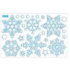Green Silver Christmas Snowflake Sticker Electrostatic Shopwindow Ornament  Glass Windows Door