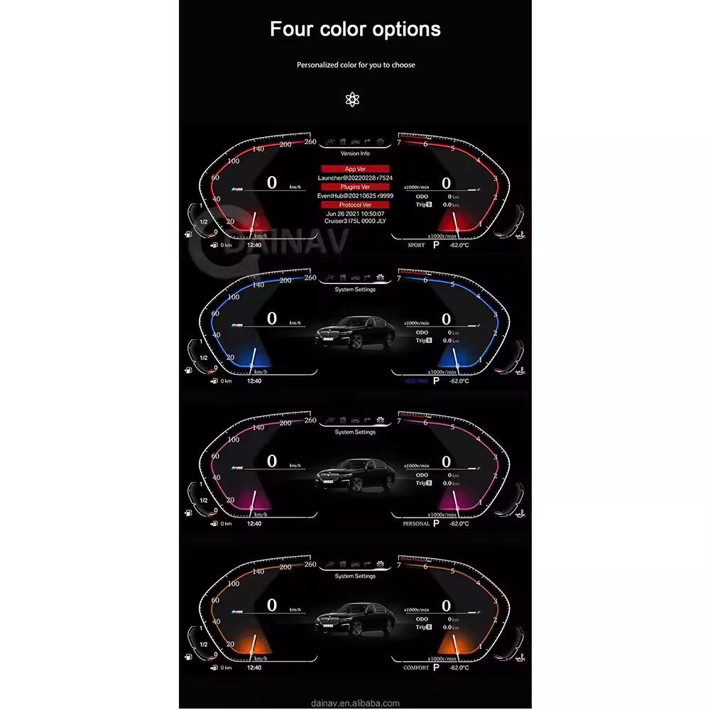 Compatible BMW 1, 2 Series, X1, X2 (2014-2022) Full LCD Instrument Panel Speedometer Upgrade.