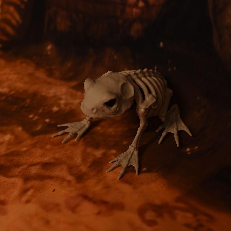 Хэллоуин Скелет Волка Декор Реквизит Имитация Модели Животных Скелет Волка Лягушка Ворона Скелет В помещении На улице Сад ХэллоуинДекор