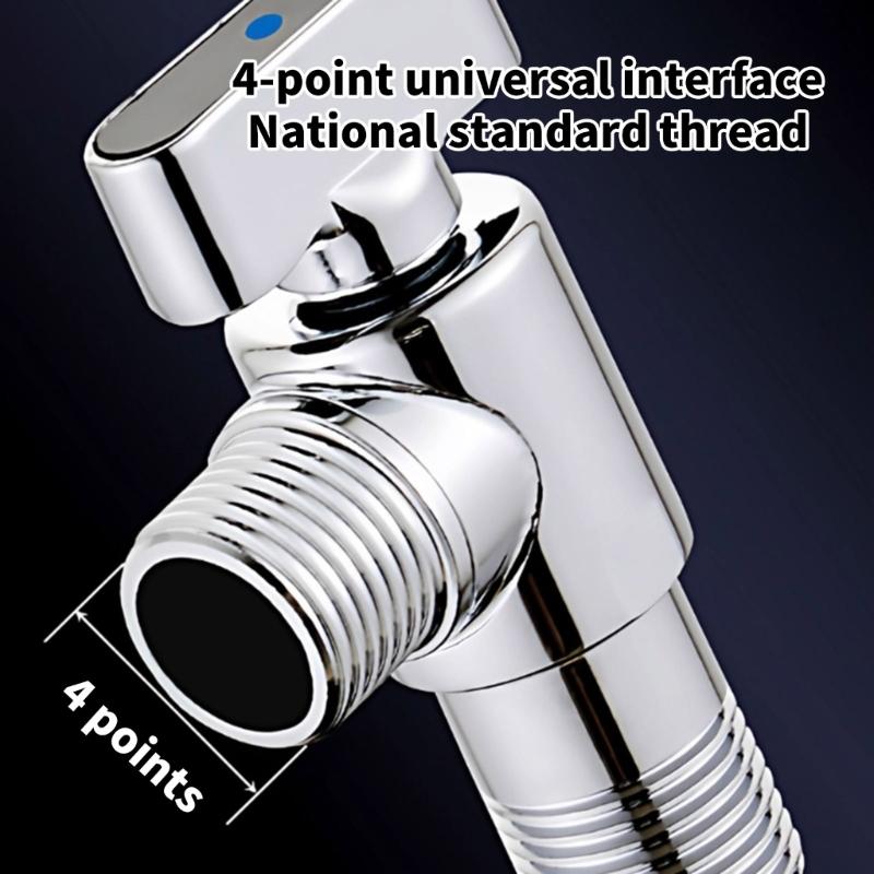 High Flows Angle Valves 1/2in Water Flows Control Valves Water Pipe Switches Hot/Cold Water Shut Off Valves Flows Restrictor