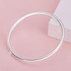 Women's Bracelet Smooth Face Bracelet Fashionable Silver Plated Jewelry Solid High Gloss Light Body Bracelet Korean Edition for Men and Women
