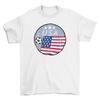 Футболка USA Football 2024 Ретро Круг, Взрослые Дети Или Младенец, Кубок Мира Америка