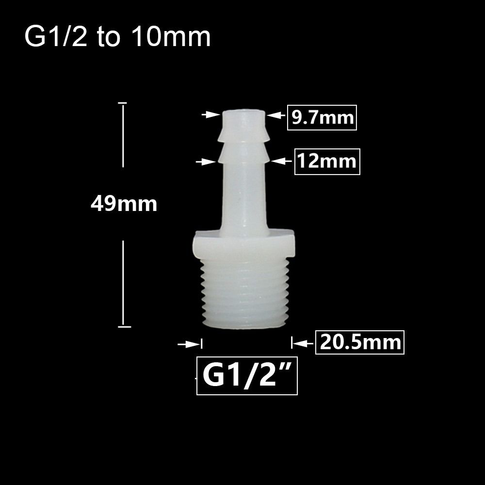 1/10 шт. фитинги для труб, разъем для шланга, система капельного орошения, резьба 1/2 дюйма, муфта для зазубренной трубы