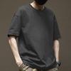 Универсальная хлопковая футболка с короткими рукавами в гонконгском стиле для путешествий, мужская летняя свободная верхняя одежда, тренд