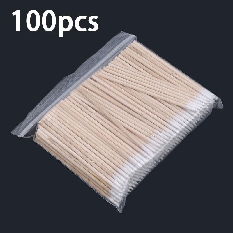 100/300/500 шт. Ватные палочки, цветные, с острым кончиком, для вышивки, ватные палочки для вышивки, косметические ватные палочки