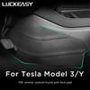 Car Central Control Side Defense Kick Pad For Tesla Model3 ModelY Protective Pad TPE Trunk Side Scuff Plate Pad Car Accessories
