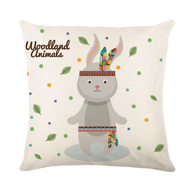 Cute Animal Print Throw Pillow Covers Made Of Polyester Suitable For Home Sofa Cushion Cover Ideal For Living Room Or Bedroom