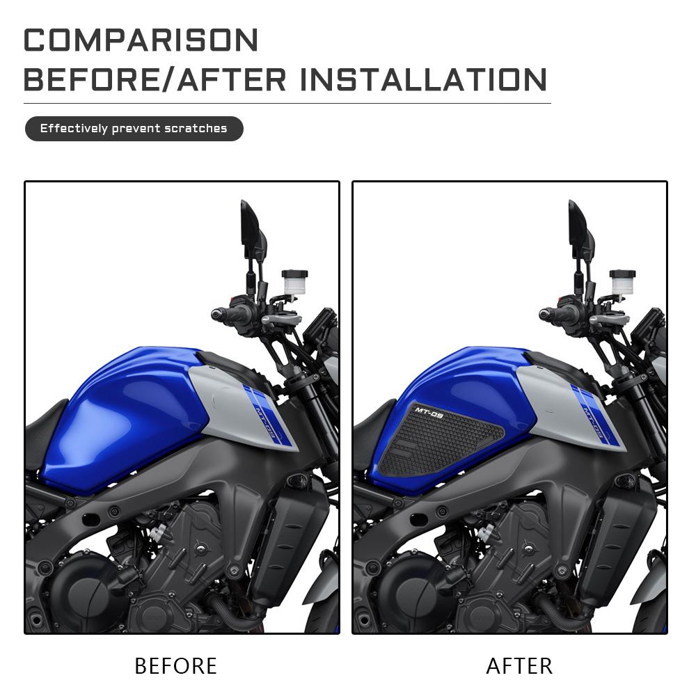 MT09 SP 2022 Нескользящие наклейки на боковую накладку на топливный бак Водонепроницаемые наклейки 2023 Аксессуары для мотоциклов ДЛЯ YAMAHA MT-09 MT