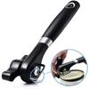 Safe Cut Can Opener, Smooth Edge Can Opener Handheld, Food Grade Stainless Steel Cutting Can Opener for Kitchen & Restaurant