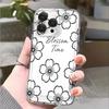 Line Art Flowers Blossom Time lucency Phone Case for IPhone 14 15 16 13 12 11 17 Pro Max 12 13 Mini Soft Cover