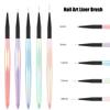 Кисть для подводки ногтей Aurora Handle Pen Кисть для рисования линий Полосы Живопись Цветочная ручка Инструменты для маникюра
