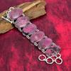 Rhodonite Amazing Natural Bracelet , 925 Solid Sterling Silver Jewelry, Gorgeous Handmade Bracelet With Adjustable Chain Gemstone Jewelry