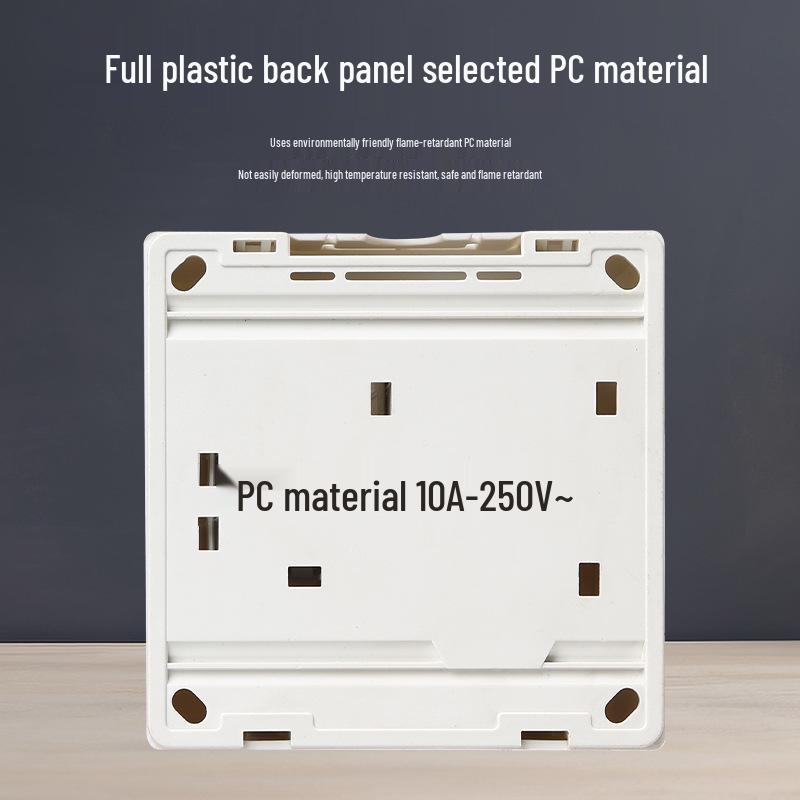 Ultra-Thin Surface-Mounted Three-Gang Single/Double Pole Light Switch Panel