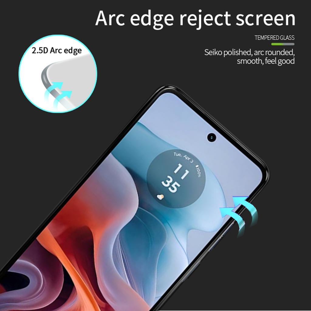 PINWUYO JK Tempered Glass Film Series-2 for Motorola Moto G45 5G/G34 5G Screen Protector Anti-Explosion