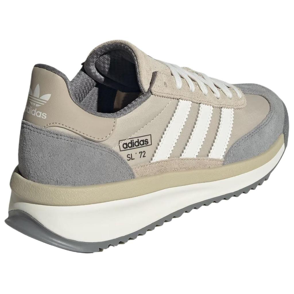Adidas Originals SL 72 RTN Versatile Comfortable Durable Low-Top Lifestyle Casual Shoes Unisex Sneaker Gray Brown JR8764
