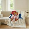 Republika Srpska Zastava Blanket Warm Soft Suitable For Bedroom Sofa Bed Living Room Office Travel Camping Gifts