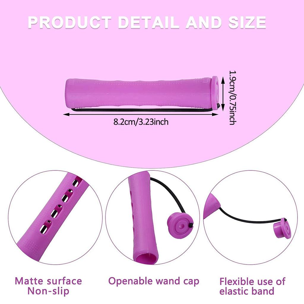 10pcs Hair Curlers Perm Rods Sets Short Cold Wave Rods Hair Curler Heatless Perming Rods Hair Curling Rollers Curling Hair Tools