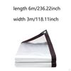 Transparent Tarpaulin Clear Tarp Anti Tear Easy Installation Convenient with Eyelets Waterproof