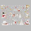 Christmas Candy Snow House Static Sticker, Christmas Glass Window Stickers, Christmas Window Stickers Decoration