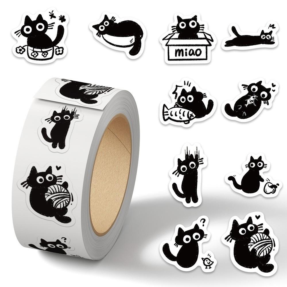 500Pcs/Roll Cartoon Design Graffiti Stickers Cute Style Roll Stickers Phone Case Decoration