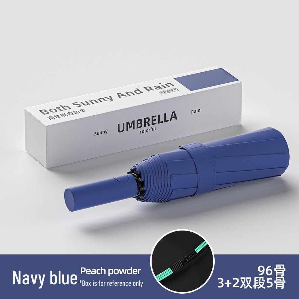 Роскошный полностью автоматический складной зонт для женщин и мужчин — солнцезащитный, защитный и рекламный зонт для бизнеса.