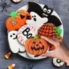 Halloween Cookie Cutters Stainless Steel Cookie Mold DIY Pumpkin Ghost Bat and Cat Cookie Mould Shapes for Baking Decorations