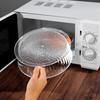 Microwave Splatter Cover Transparent Lid High Temp Resistance Splatter Cover BPA-Free Mosquito-Proof Food Protector Multifunctional Kitchen Tool