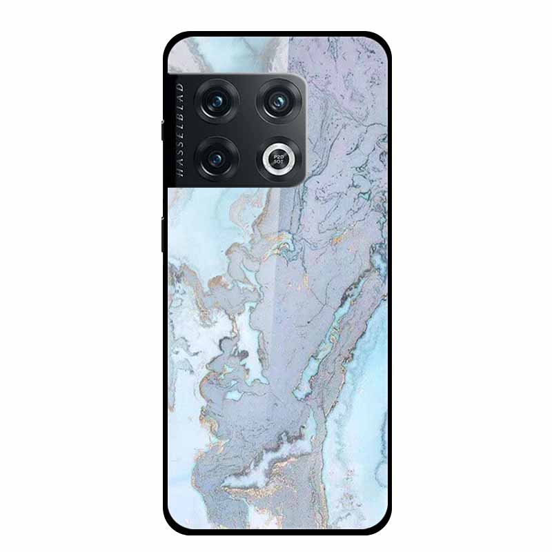 For OnePlus 10 Pro Case Marble Tempered Glass Back Cover Hard Case For OnePlus 10 Pro Shockproof Fundas NE2210 Protective Coque