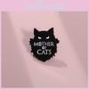 Unique Creative Black Cat Cartoon Enamel Pin Badge For Stylish Clothing Accessories