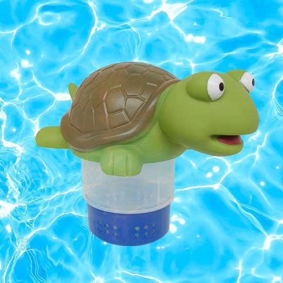 Мультяшная черепаха, плавающий дозатор хлора для бассейна, животное, плавающий дозатор хлора для плавательного бассейна, таблетки, держатель брома, для больших и маленьких бассейнов, украшение для гидромассажной ванны