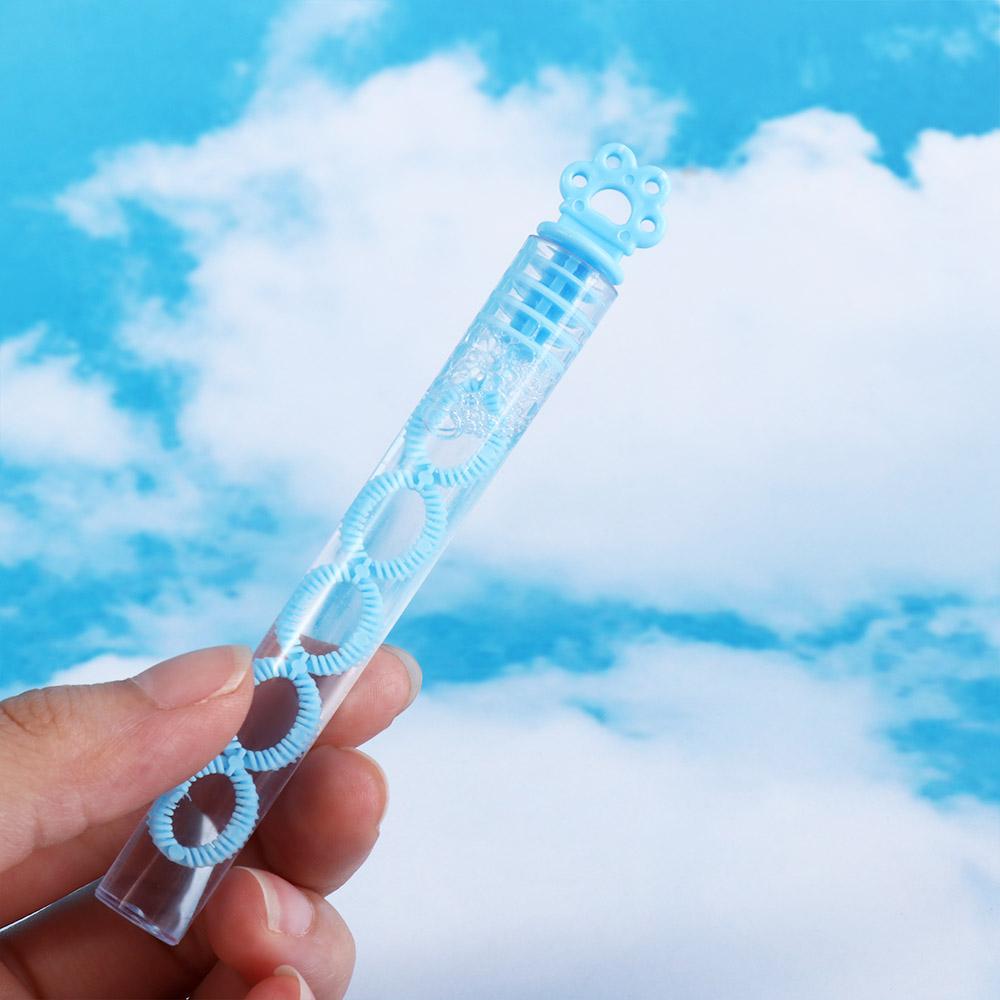 Handheld Heart Bow Bubble Maker Soap Cat Paw Bubble Blower Colorful Bubble Tube Toy Amusement Park