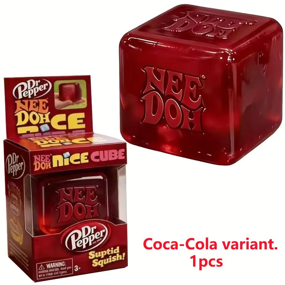 Schylling NEEDOH Nice Cube Сенсорный кубик-антистресс для снятия стресса и тревоги, сенсорный инструмент для концентрации внимания, СДВГ и офисного стола, успокаивающий гаджет