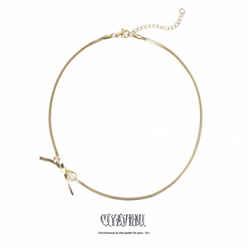 Ciyaveni Original Design Baroque Diamond Silver Cross Accessible Luxury Fashion Bows Easiest for Match Necklace