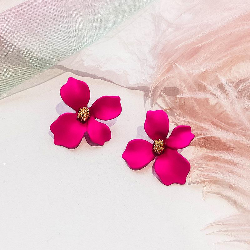 Women All Matching Flower Earrings Elegant Fashion Earrings