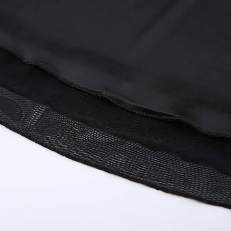 WTEMPO Бренд Pure Desire Style Mesh Splice Sling Dress Модные сексуальные платья спереди и сзади с заниженной талией Slim Spicy Girl