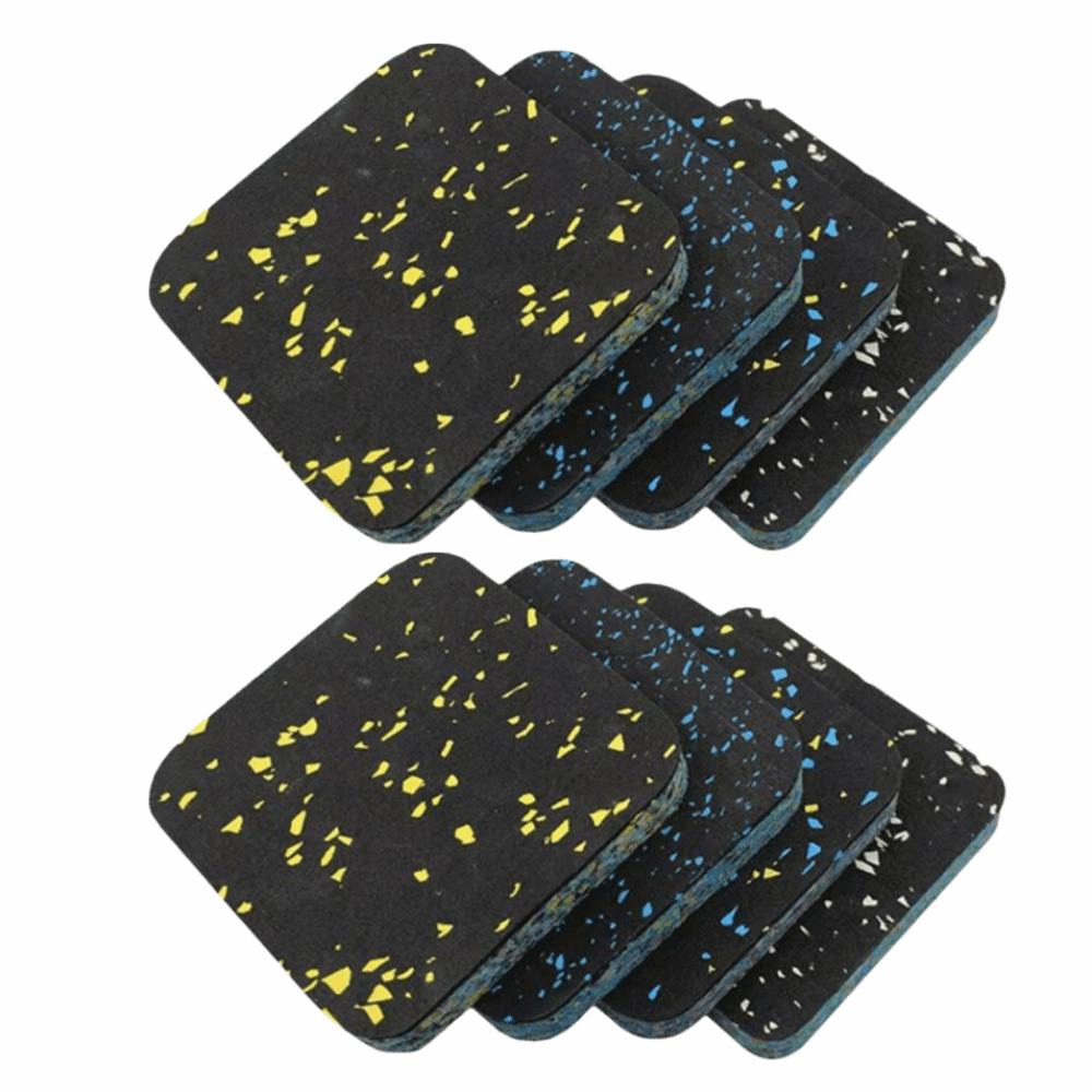 8pcs Two-Layer Composite Exercise Equipment Mats Anti-Slip Anti Vibration Pads  Laundry Room