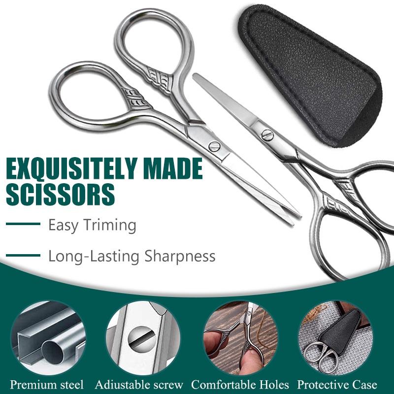 Нержавеющая сталь, маленькие ножницы для макияжа, бровей, маникюра, ногтей, кутикулы, триммер для бороды и усов, инструмент для волос в носу